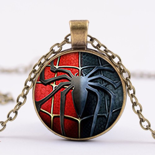 Superhero Batman X-Man Cabochon Alloy Glass Tibet Silver Chain Pendant Necklace - Picture 8 of 18