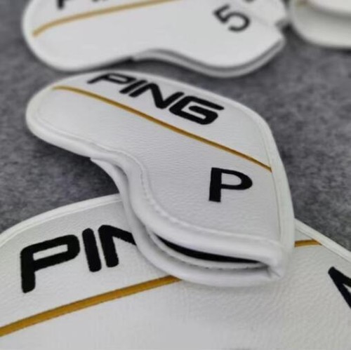 “10PCS” Golf Club Iron 4-9-PWUS Head Cover PING Classic Yellow-Line Magnetic - Picture 15 of 27