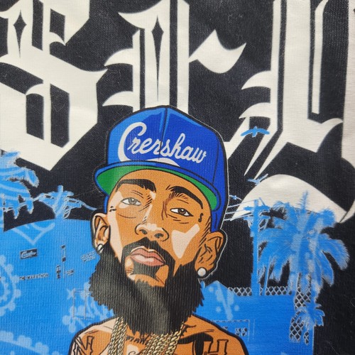 Nipsey Hussle Hemd Herren Medium schwarz und blau - Bild 2 von 4
