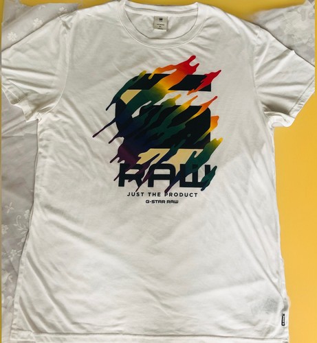 G-Star Raw Original Raw Men’s T Shirt White  MSRP $45 (Mint Condition )  Size XL