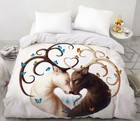 3D Schöner Elch NAM9344 Bett Kissenbezüge Decke Bettdecke Abdeckung Set Fay