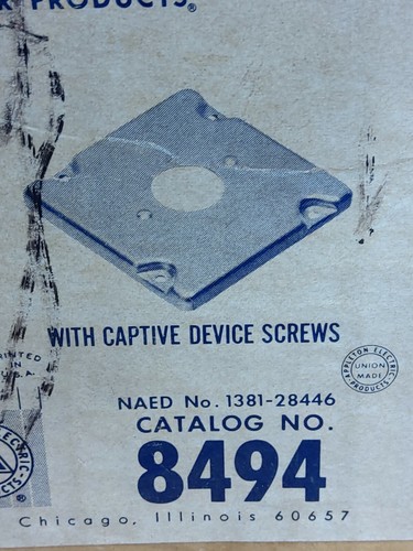 APPLETON 8494 RECEPTACLE COVER (NOS) - Picture 4 of 7