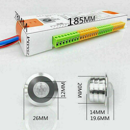 Stair LED strip light PIR Motion Sensor Controller PIR Pathway Stairs Step 12V - Picture 4 of 21