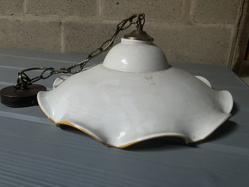 Spanish Ceiling Light Colourful Hand Painted Ceramic with Ceiling Rose - Picture 2 of 4