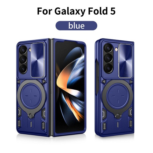 For Samsung Galaxy Z Fold 6 5 Shockproof Magnetic Folding Case Ring Stand Cover - Picture 20 of 28