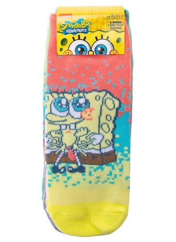 Calze SpongeBob SquarePants donna taglio basso confezione da 5 nuove con etichetta - Foto 2 di 7