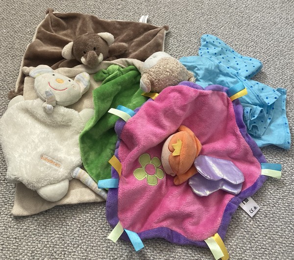 Bundle Lot Of 5 Baby Comforters Comfort Blankets Soft Plush Toy Cuddly Toy Lot