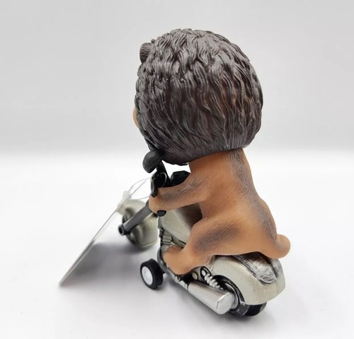 Lot Of 4 New Friction Powered Big Head Animal Biker Toy Elephant Dino Lion Shark - Picture 10 of 10