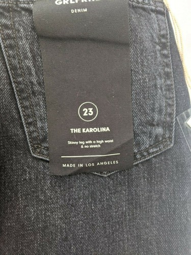 Pantalones de mezclilla para mujer Karolina ajustados pierna alta en negro - TALLA 23 - Imagen 6 de 6