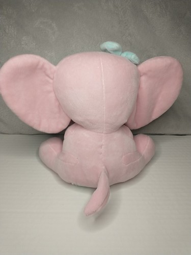 Bedtime Originals Twinkle Toes Pink Elephant Plush Hazel Stuffed Animal Toy - Picture 7 of 13
