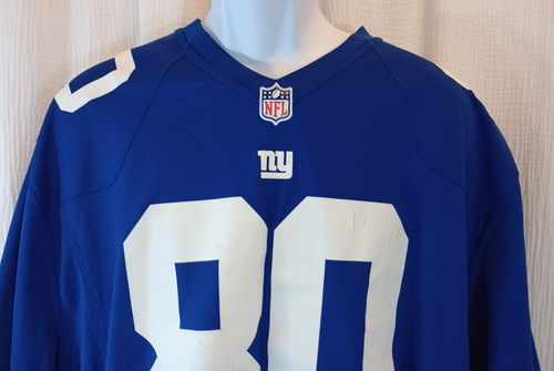 Nike Jersey Men's Size 4XL Blue On Field NFL New York Giants Victor Cruz #80 - Picture 2 of 16