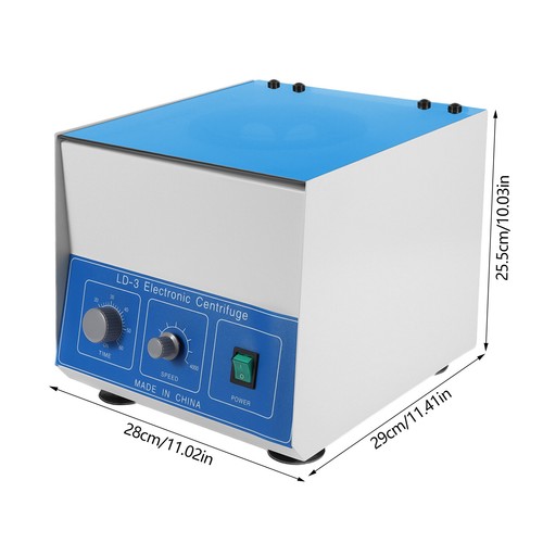 6*50ml LD-3 Elektrische Tischzentrifuge Labor Arzt Praxis 4000rpm Labor - Bild 2 von 9
