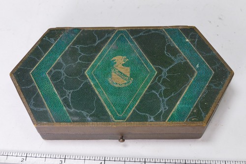 VINTAGE OLLENDORFF WATCH ART DECO DISPLAY CASE Unique Shape Pointed Rectangle - Picture 2 of 10