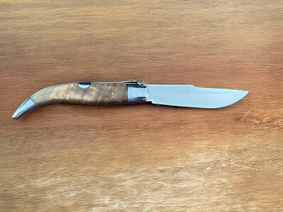 4.2'' Spanish Navaja Teja Albacete Pocket Knife Olive Wood Scales From Spain