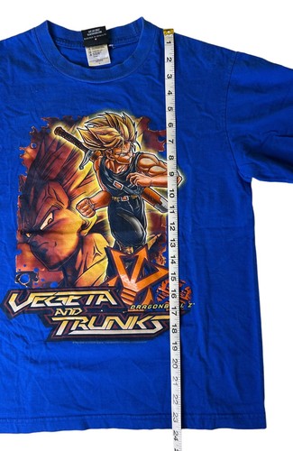 VTG 2003 Youth Kids Dragonball Z Vegeta and Trunks Graphic T-Shirt Blue Sz Large - Picture 9 of 9
