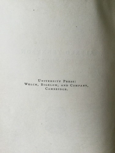 Vintage TENNYSON’S POEMS, vol II, 1866, University Press, Cambridge, VG++++ - Picture 6 of 8