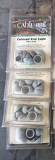 Qty 40 Feeney CR-7074-PKG Colored End Cap, Small, GRAY