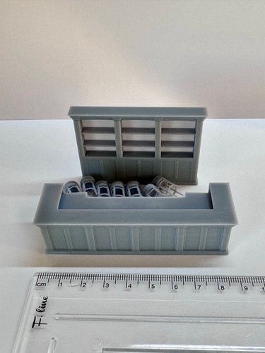 Vintage Bar For Pubs Restaurants Cafes , O Scale 1:48 Grey Unpainted - Picture 4 of 4