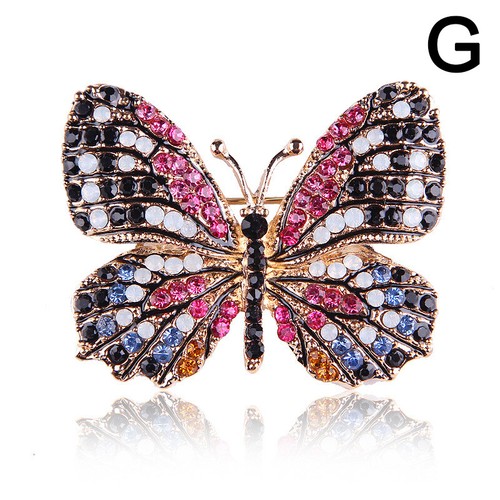 Fashion Women Crystal Dragonfly Butterfly Brooch Pins Animal Charm Jewelry Pin - Picture 21 of 28