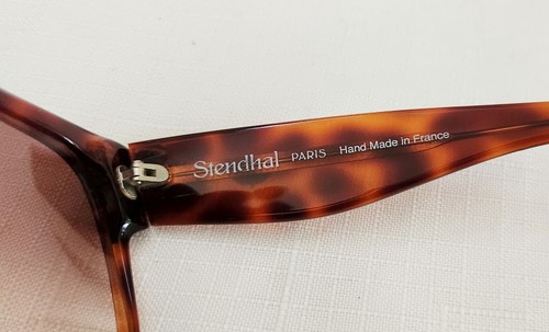 Stendhal Vintage Sunglasses Tortoise shell with Rhinestones Handmade in France  - Picture 9 of 20