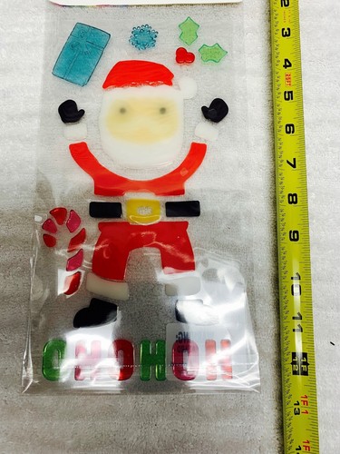 Gel Clings Santa Clause 33 piece count for window use NEW IN SEALED PACKAGE - Picture 3 of 3