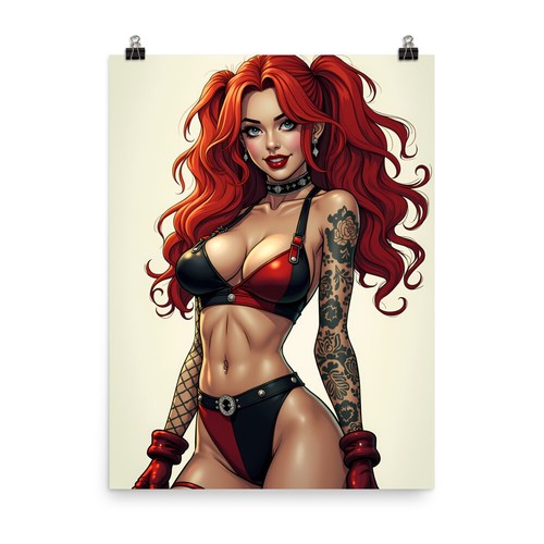 Impresión de póster de arte de pared Harley Quinn DC Comics DCU de alta calidad - Imagen 4 de 5
