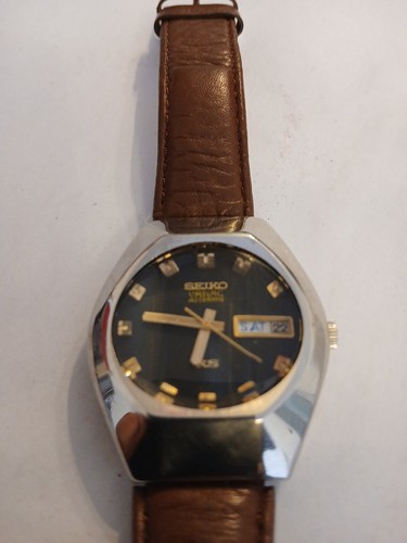 Seiko King Vanac Silver Men's Watch with Brown Leather Strap - 5626-7240 - Picture 4 of 10