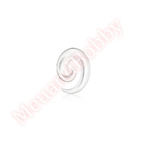 Acrylic Spiral Ear Taper Stretcher Expander Body Piercing CHOOSE SINGLE OR PAIR - Picture 4 of 7