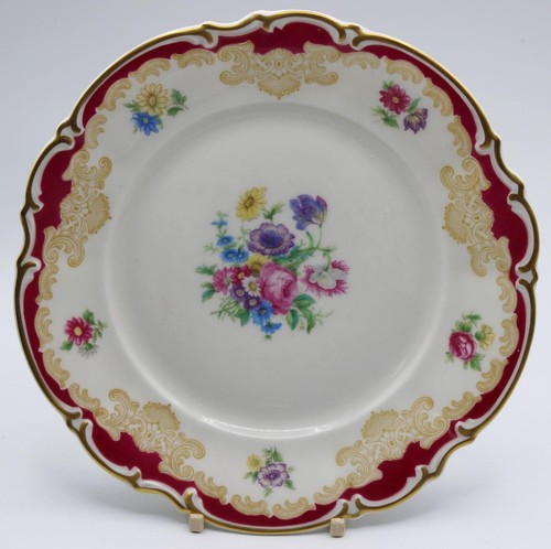 VINTAGE HUTSCHENREUTHER TRIO AUS TEETASSE, UNTERTASSE & TELLER MUSTER 7709 um 1947 - Bild 3 von 10