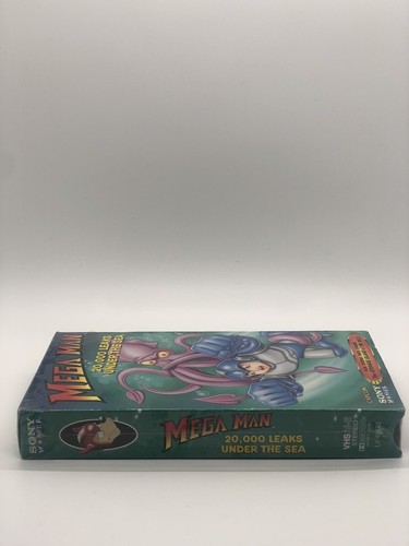 Mega Man: 20,000 Leaks Under The Sea VHS Tape Factory Sealed IGS VGA Beckett - Picture 6 of 6