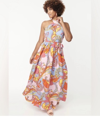 Unique Vintage Smak Parlour NWT Paisley Budding Romance Maxi Dress - Size Medium - Picture 4 of 6