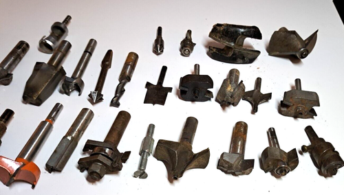 Huge Lot Of 85 DRILL & SHAPER BITS Woodworking Shop Tools Woodtek Milwaukee - Picture 5 of 9