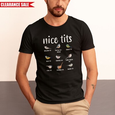 T-Shirt Schöne Meise* Druck lustig Vögel Parodie Vögel Liebhaber Geschenk Unisex schwarz Outfit