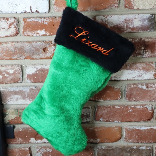 Personalized YOUR COLOR CHOICE Plush Christmas Stocking Embroidered 19" USA made - Picture 57 of 152