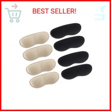 4 Pairs Heel Grips for Men and Women, Heel Pads for Shoes Too Big, Self-Adhesive