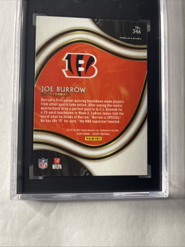 2020 Panini Select - Field Level #346 Joe Burrow (RC) - Foto 6 di 7