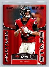 Matt Ryan 2019 Score #FS-4 Atlanta Falcons Fantasy Stars Red Football Card