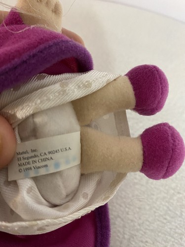 Nickelodeon Rugrats Angelica Pickles Plush Doll 1998 Vintage Mattel Toy - Picture 5 of 5