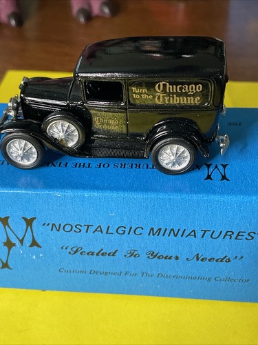 MVM Nostalgic Miniatures Pewter 1/43 Rare Chicago Tribune Ford Model A #2049 - Picture 5 of 7