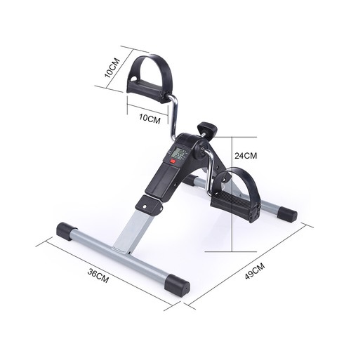 Foldable Mini Exercise Bike Under Desk Stationary Arm & Leg Foot Pedal Exerciser - Picture 14 of 17