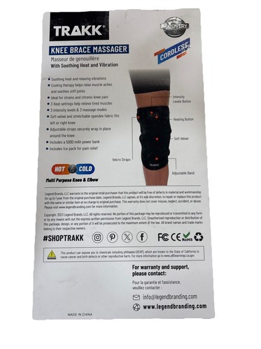Trakk Knee Brace Massager With Soothing Heat & Vibration (Hot & Cold) - Bild 2 von 2