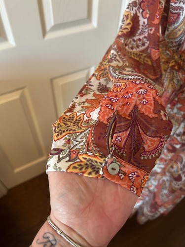 Kaleidoscope Size 14 Dress Long Occasion Evening Belted Paisley Boho Indie - Picture 2 of 11