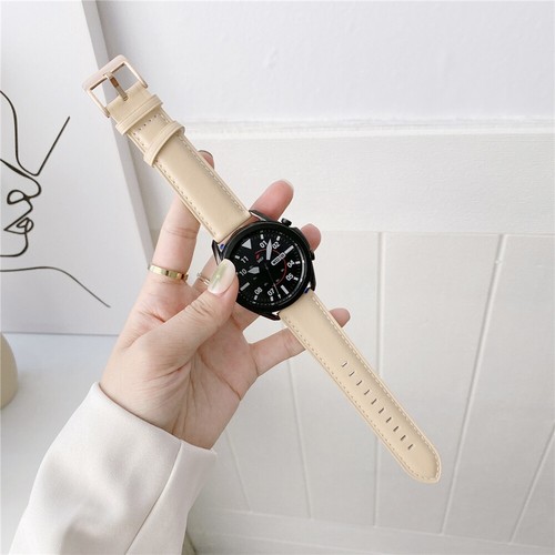 Genuine Leather Band Strap Bracelet for Samsung Galaxy Watch 3 45mm 46mm Gear S3 - Picture 17 of 17