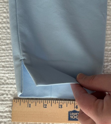NUEVOS CON ETIQUETAS Express Mujer 4 Pantalones de vestir azul mediano Recortados elásticos Nuevo Precio de venta sugerido por el fabricante $70 - Imagen 14 de 14