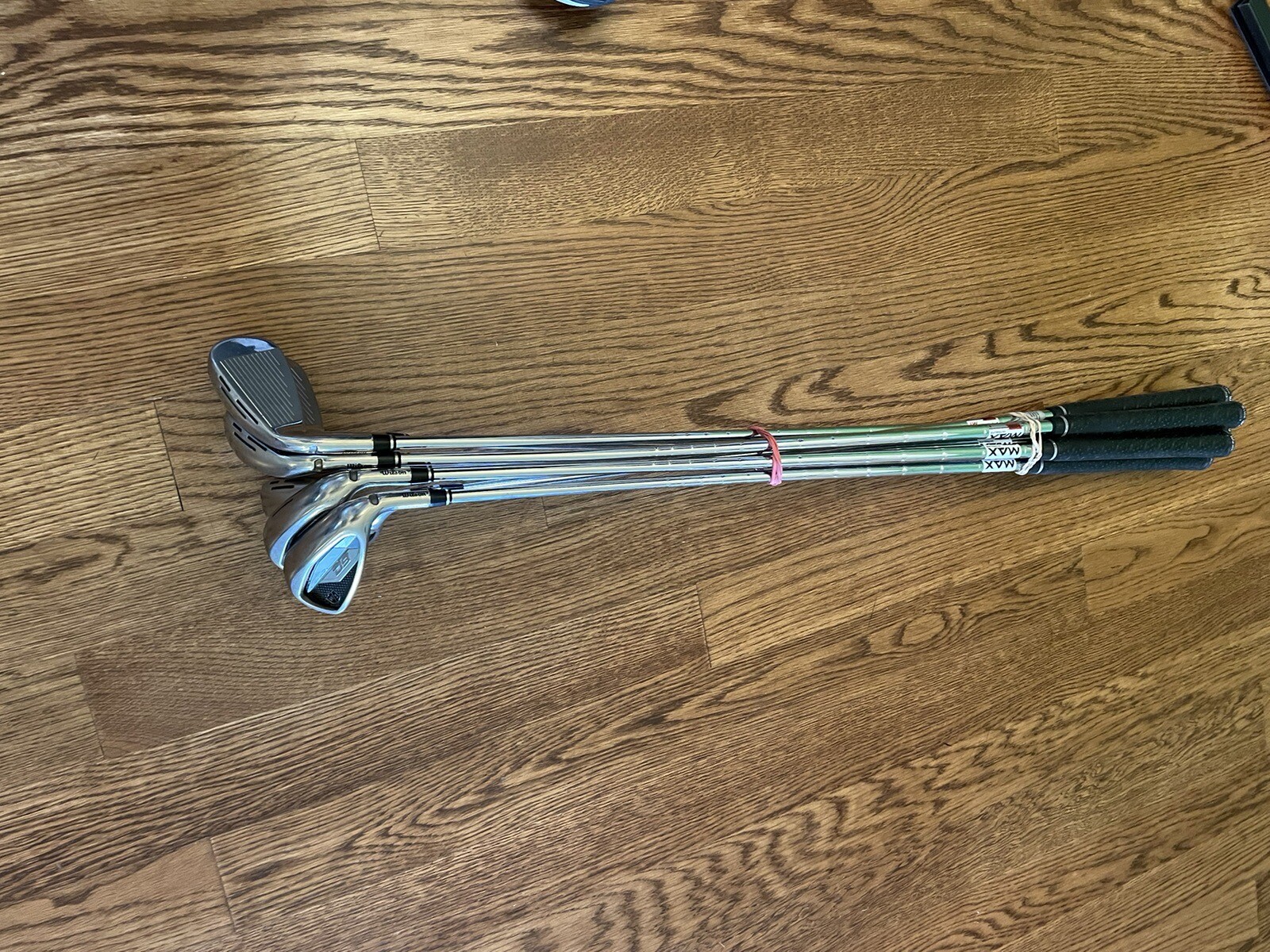 New Wilson D9 Iron Set 5Pw, Gw, & 6 Hybrid. Max Ultr lite Steel Shafts eBay