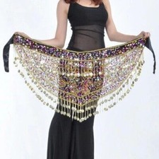 Belly Dance Belt Costumes Sequin Tassel Belly Dance Hip Scarf Belly Dancing Belt
