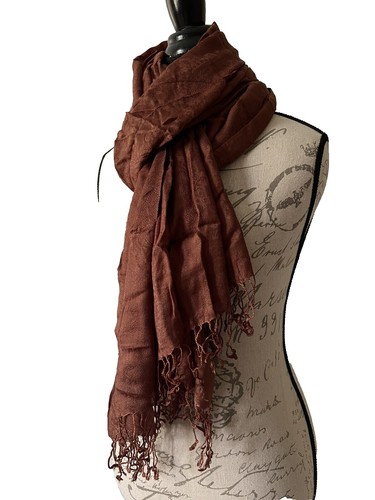 Gucci Silk Wool Scarf Stole For Men And Women 18 Inch By 71