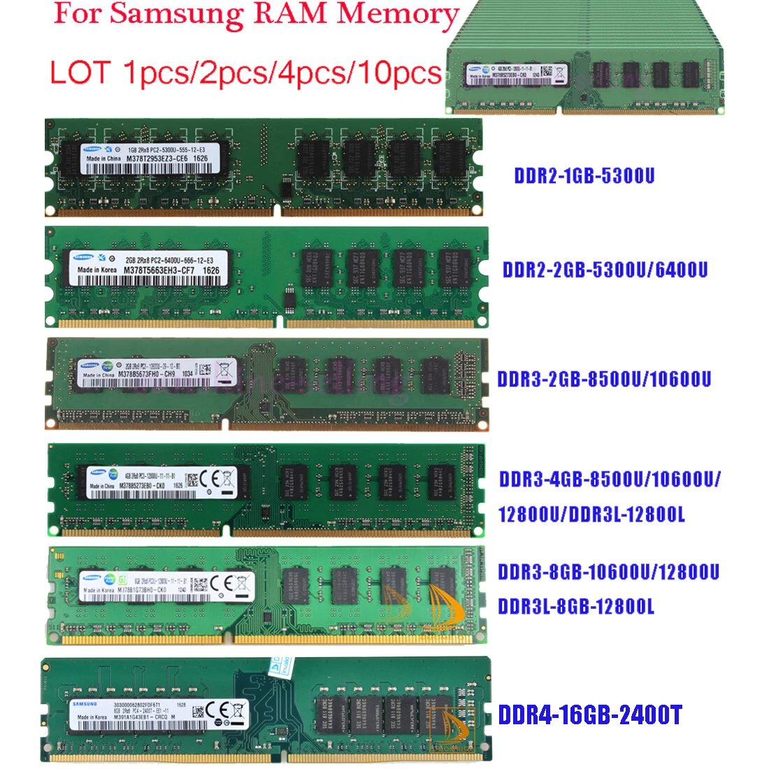 Preços baixos em Samsung PC3-12800 (DDR3-1600) 4 GB DIMM memória