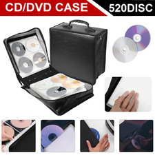 520 Disc CD DVD Organizer Holder Storage Case Bag Wallet Album Media Video Black