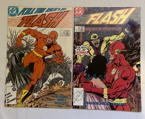 FLASH #4 1987 - Kill The Kilgore & FLASH #5 1987 DC Comics